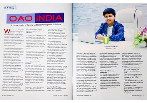 FEATURED IN INSIGHTS SUCCESS MAGAZINE 2020